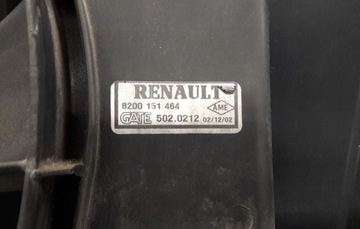 VENTILÁTOR CHLADIČŮ RENAULT MEGANE II SCENIC 8200151464