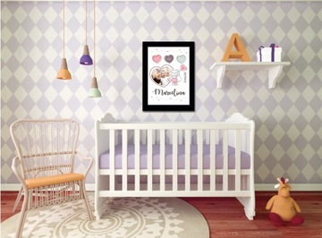 PLAKAT METRYCZKA ze zdjęciem RAMKA 33x43 STANDARD