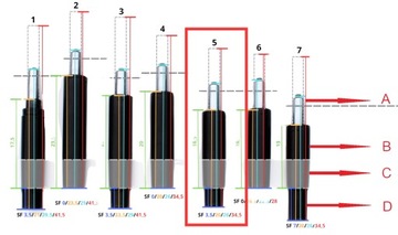 Вращающееся кресло ОФИС с зауженным подъемником ACTUATOR 200 мм Durable