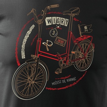 Koszulka z rowerem Wigry 3 składak dla rowerzysty na prezent