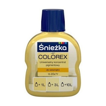 ŚNIEŻKA Colorex Pigment do Farb Barwnik Żółty 13 100ml