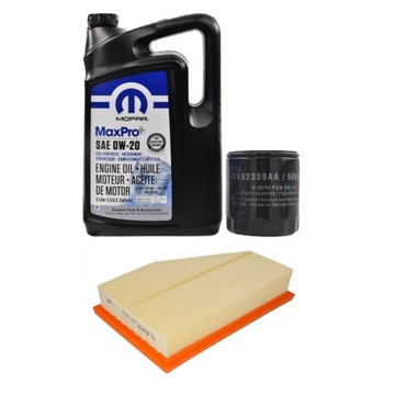 MOPAR 0W-20 5L + FILTRY MOPAR JEEP CHEROKEE 2,4 2019-2021