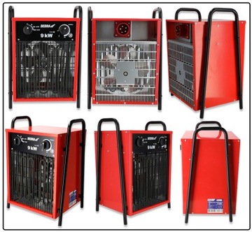 Электрический обогреватель 9кВт 400В DEDRA 3-фазный Термостат Контроль температуры.