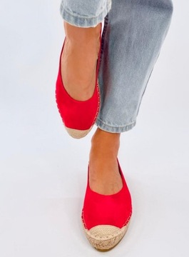 Espadryle damskie TREISA RED 37