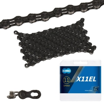 Цепь KMC X11 x118 EL черная Tech