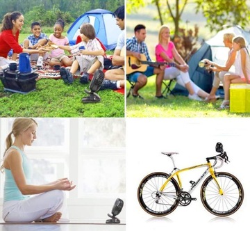 Беспроводной зажим для вентилятора Автомобильный поворотный вентилятор Автомобильный мощный USB