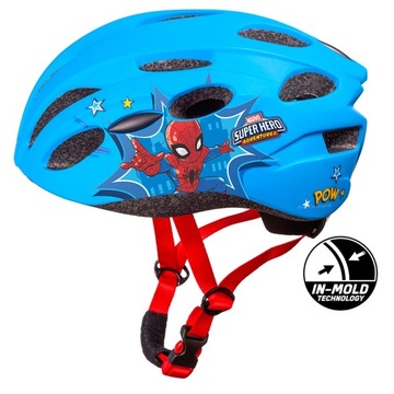 KASK ROWEROWY SPIDERMAN POLIWĘGLAN INMOLD 52-56 cm