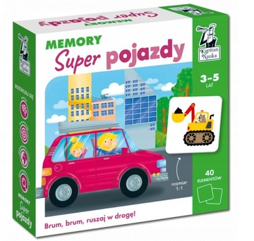 KAPITAN NAUKA Memory Super pojazdy 3-5 lat