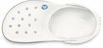 CROCS CROCBAND BIAŁE KLAPKI DLA LEKARZY 42-43 M9