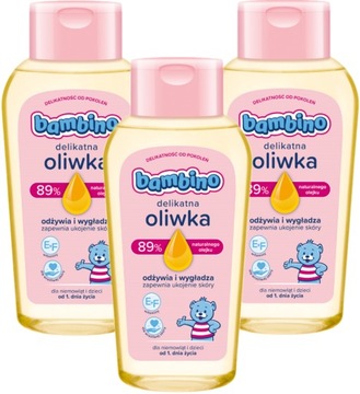 Oliwka dla dzieci i niemowląt BAMBINO 3x 150ml Zestaw