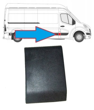 LISTWA BOCZNA SŁUPKA PRAWA RENAULT MASTER OPEL MOVANO NISSAN NV400 2010 -