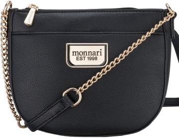 Torebka MAŁA Czarna LISTONOSZKA MONNARI Łańcuszek