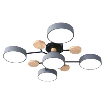 Okrągła lampa sufitowa PDQ 89 x 16 cm, ciemnoszara