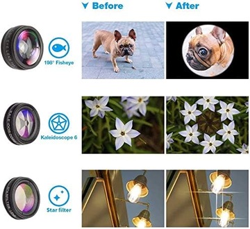 НАБОР ОБЪЕКТИВОВ ДЛЯ КАМЕРЫ ТЕЛЕФОНА ШИРОКИЙ УГОЛ FISHEYE 18X