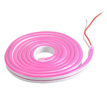 Taśma LED NEON pasek giętka wąż różowa IP65 2m