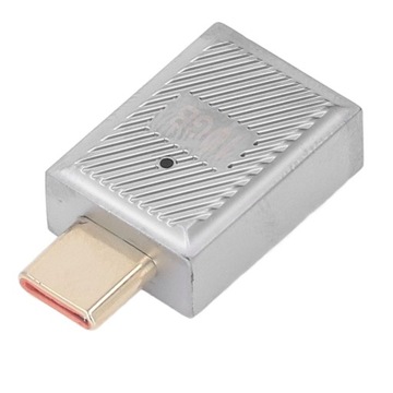 Переходник USB «мама» на USB-C «папа», прямой со световым преобразователем 10 Гбит/с, 120 Вт