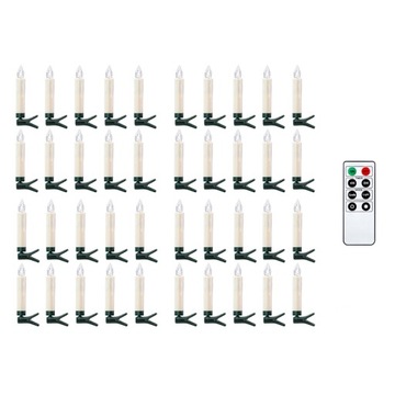 Świeczki LED na choinkę 40 sztuk