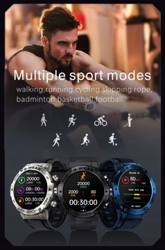 Мужские умные спортивные часы с Bluetooth