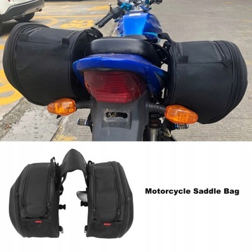 1 пара мотоциклетных седельных сумок из ткани 600D