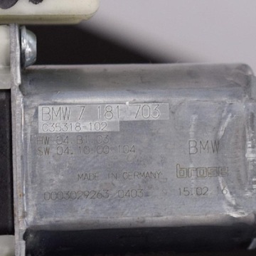 MOTOR OKNO ZADNÍ LEVÝ BMW SERIE 5 F30 7181703 2017