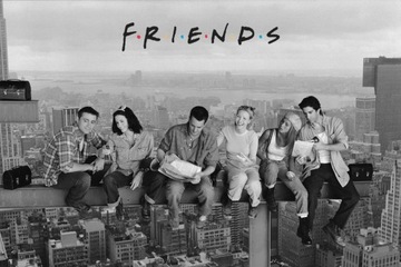 Friends Przyjaciele na belce - plakat 61x91,5 cm