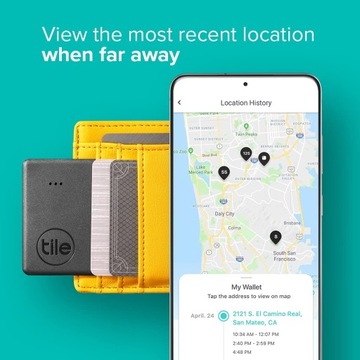 Tile Mate + тонкий ЛОКАТЕЛЬ ДЛЯ КОШЕЛЬКОВ И КЛЮЧЕЙ