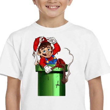 3307 Mario Bros KOSZULKA Śmieszna Zatkana Rura 116