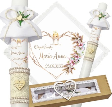 БЕЛАЯ ОДЕЖДА И КРЕЩЕСТВЕННАЯ СВЕЧА КРЕЩЕННОЕ ИМЯ