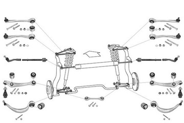 ВАЖІЛЬ КОМПЛЕКТ ПІДВІСКИ AUDI A6 C7 4G LEMFORDER 