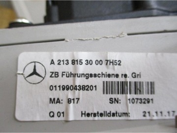 MECHANIZMUS ROLETA MERCEDES TŘÍDA E W213 A2138153000