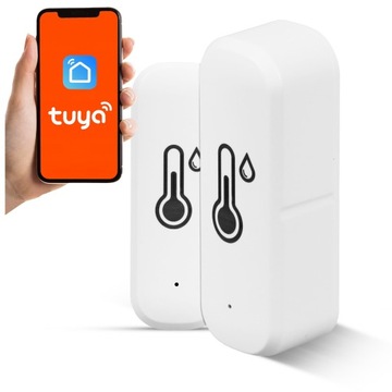Termometr Higrometr Inteligentny Czujnik Wilgoci Temperatur WiFi TUYA Smart