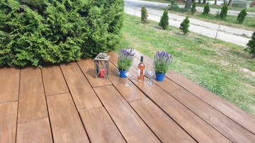 Современный бетон-дерево – 3-х элементный модуль