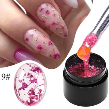 Mtssii 5ml Żelowy lakier do paznokci z suszonymi kwiatami Naturalna wróżka