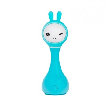 ALILO SMARTY BUNNY NIEBIESKI KRÓLICZEK INTERAKTYWNY GRZECHOTKA LAMPKA