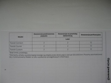 Польская сервисная книжка Форд Сервис Форд 2017