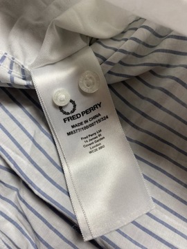 FRED PERRY ORYGINALNA SPORTOWA BIAŁA KOSZULA / L