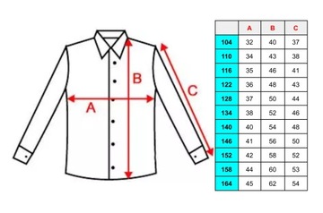 KOSZULA CHŁOPIĘCA BIAŁA ELEGANCKA Z MUCHĄ 128