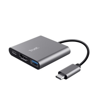 Адаптер Trust Dalyx 3-в-1 USB-C
