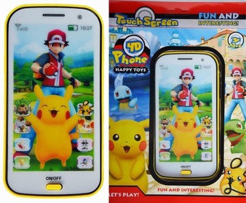 SMARTFON SMARTPHONE DOTYKOWY TABLET POKEMON PIKACZU PIKACHU POKEBALL+ SMYCZ