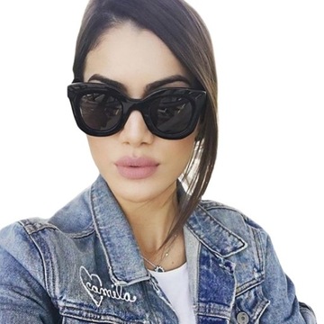 Женские СОЛНЦЕЗАЩИТНЫЕ ОЧКИ КОШАЧИЙ ГЛАЗ, ЧЕРНЫЕ