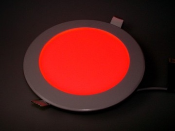 PANEL LED OKRĄGŁY ROUND 12W 230V CZERWONY