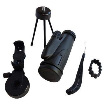 Monokular 12x50 HD z uchwytem na telefon statywem