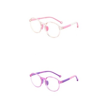 Okulary dla dzieci z blokadą niebieskiego światła Różowy Fioletowy