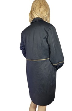 Nowy elegancki czarny płaszczyk damski kurtka 36,S BonPrix BPC