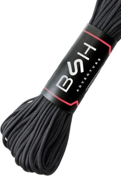 BSH - СУПЕР ПРОЧНЫЙ ПАРАКОРД SURVIVAL ЧЕРНЫЙ 30 м / 180 кг