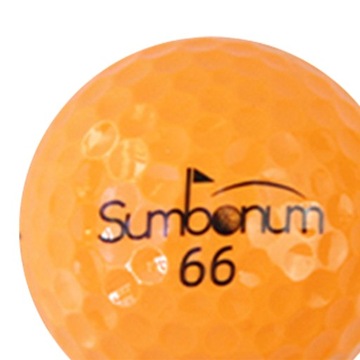 Мячи для гольфа из 3 частей, тренировочный мяч для гольфа на длинные дистанции, оранжевый