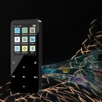 16 GB ODTWARZACZ MP3 Z BLUETOOTH 5.0, ODTWARZACZ MUZYKI, DYKTAFON