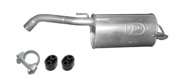 Tłumik końcowy Nissan Note poj.1,4 06-09r+wieszaki