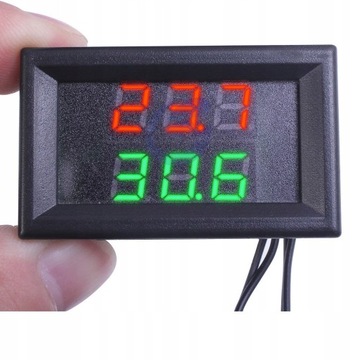 Панельный термометр с 2-канальным зондом