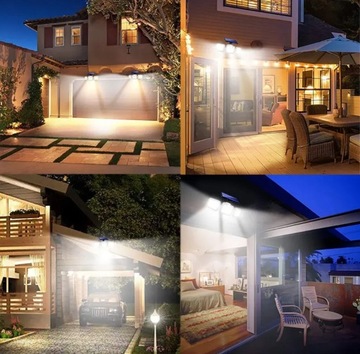 LAMPA SOLARNA LED CZUJNIK RUCHU OSOBNY PANEL PILOT